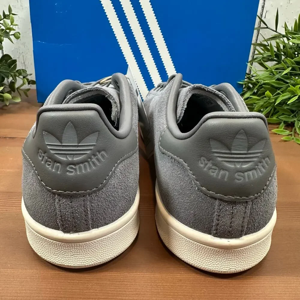 Adidas‎ Originals Men's Stan Smith Grey Suede Sneakers IF8047 Size 5